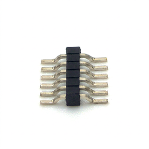 Conector de pin header de paso de 1.27mm, de una sola fila, SMT, ancho total de las patas de soldadura 7.8mm, H:1.5mm, 1*6p - Product Image 1