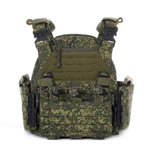 Chaleco Táctico Ruso de Nailon 500D con Sistema de Sujeción Rápida de Gancho y Bucle para Cargadores y Radios, Camuflaje EMR, para Portaplacas de Combate - Product Image 1