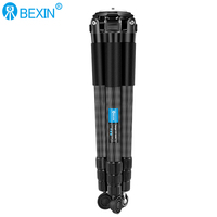 BEXIN professionnel observation des oiseaux trépied support Stable léger en Fiber de carbone 4 sections de jambe objectif à longue mise au point grande caméra vidéo