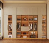 Dressing moderne de luxe pour femmes avec miroir, armoire à bijoux et commode pour meubles de chambre à coucher