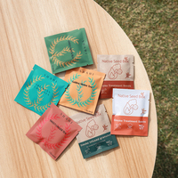 Sachets de thé en papier kraft PLA compostables biodégradables imprimés personnalisés Petit sachet d'emballage de café en plastique PET