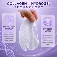 Patchs Hydrogel Personnalisables Sous les Yeux à Marque Blanche, Formule Personnalisée, Texture Gelée Blanche, Soin des Yeux, Produits de Soin de la Peau