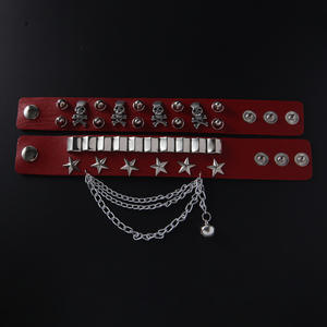 Ashion TI ulti-ayer eaeather IDE racelet erersonality omomineering kukull ivivet UNK treet ance racracelet ewelry para hombre - Product Image 4