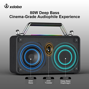 Système de haut-parleurs karaoké sans fil portable Xdobo Bold <span class=keywords><strong>Mini</strong></span> 80W BT 5.3 avec microphone, étanche IPX5, pour cinéma maison, fêtes et extérieur - Product Image 5