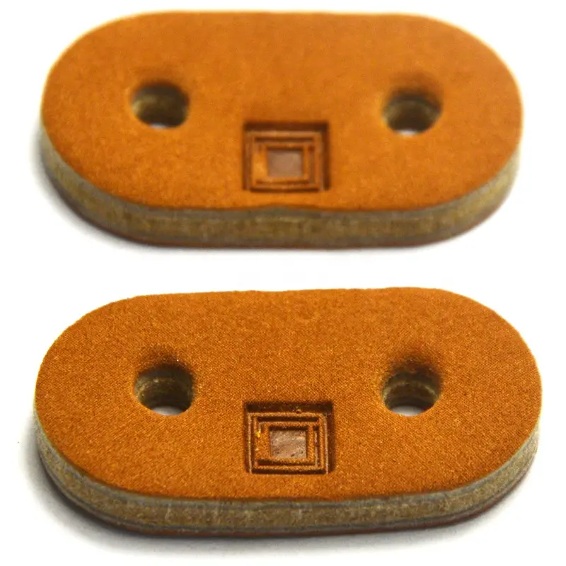 Wholesale PU leather patch pig nose button for rope crossing