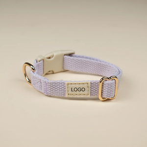 뜨거운 판매 클래식 스타일 컴포트 개 목걸이 강아지 작은 개를위한 조정 가능한 면 내구성 칼라 - Product Image 3