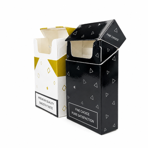 Custom Empty Paper Cigarette <b>Box</b> Cigar Cartridge Packaging Tobacco Case Luxury Gift Packaging Boxes for <b>Smoking</b> Accessories UV - Product Image 1
