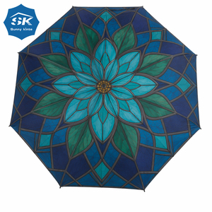 Full print flower pattern advertising custom automatic open rain <b>umbrella</b> 30 inch large golf <b>umbrella</b> with logo urgent order - Product Image 1