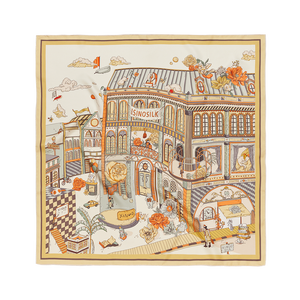 कस्टम ठोस शुद्ध रंग Satin shwl वर्ग मल्टीबेरी रेशम स्कार्फ व्यक्तिगत मुद्रित डिजाइन महिलाओं गर्दन के स्कार्फ - Product Image 3