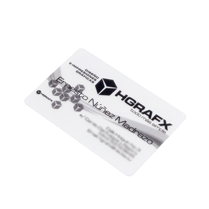 Tarjetas de Visita Personalizadas de PVC Transparente con Impresión a Todo Color, NFC Classic 1K, Frecuencia Personalizada, Resistentes al Agua - Product Image 2