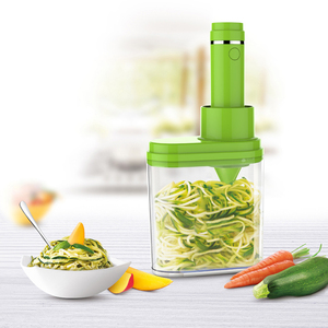 2024 Spiralizer alimentaire <span class=keywords><strong>électrique</strong></span> 3-en-1 <span class=keywords><strong>légumes</strong></span> et spiralizer trancheuse hachoir pour Spaghetti Fettuccine et nouilles en ruban - Product Image 1