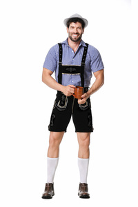 Costume d'Halloween bavarois pour adultes, robe <span class=keywords><strong>de</strong></span> serveuse, robe <span class=keywords><strong>de</strong></span> demoiselle d'honneur, dirndl pour <span class=keywords><strong>homme</strong></span>, lederhosen, <span class=keywords><strong>tenue</strong></span> <span class=keywords><strong>de</strong></span> fête <span class=keywords><strong>de</strong></span> <span class=keywords><strong>la</strong></span> bière, unisexe - Product Image 3