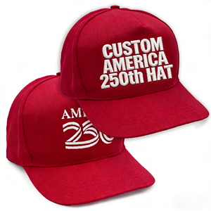 Gorra de Béisbol Patriótica Personalizada 2026, Ajustable y Bordada, 250 Años de Estados Unidos de América, <span class=keywords><strong>Gorras</strong></span> para el 250 Aniversario de EE. UU. - Product Image 1