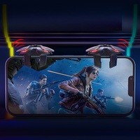 Manette de jeu mobile haute vitesse TruTra JS61 avec gâchettes de tir et joystick pour iOS/Android