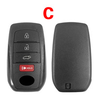 Coque de clé télécommande en promotion pour Toyota Corolla Camry Land Cruiser Prado Hilux RAV4 0020 281451-0020, coque de clé de voiture pour clé VVDI
