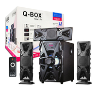 Q-BOX Q-1303 חדש בית וופר רמקול led אור 15 "סאב רמקול מאייר קול