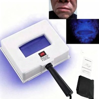 Lampe de Woods portable PDD, analyseur cutané UV avec loupe, test de champignons, couvre-visage, scanner cutané facial, détection de pigmentation, mélasma et infections