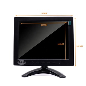 8 inch HD VGA <span class=keywords><strong>BNC</strong></span> AV USB <span class=keywords><strong>LCD</strong></span> màu tự động xe phía sau xem màn hình cho Stereo/Kính hiển vi dọc - Product Image 1