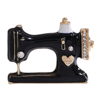 Wowei noir rouge Machine à coudre forme broches broches couturière broche Badge fête bijoux vêtements décor accessoires cadeau