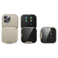 Teléfono I19 Mini con Pantalla Táctil Giratoria de 90° °   Teléfono Móvil Compacto 2G con Pantalla Plegable, Doble SIM, Bluetooth, Reproductor MP4 y Voz Mágica