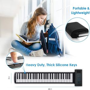 <span class=keywords><strong>Piano</strong></span> Digital Eléctrico Portátil Plegable de 61 Teclas y 128 Tonos, <span class=keywords><strong>Piano</strong></span> Enrollable - Product Image 6