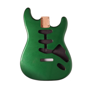 جيتار كهربائي TWT <span class=keywords><strong>GUITAR</strong></span> من خشب الألدر الأمريكي، هيكل STSSSADTMMG، ملف صوتي أحادي، لون أخضر شيروود - Product Image 2