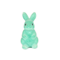 Vente en gros 2022 Ornement de maison Décorations de lapin Flocage Fourrure Floqué Artificiel Printemps Vert Mousse Lapin Styromousse Décor de Pâques