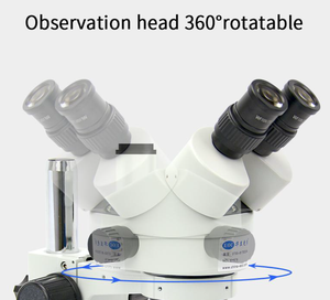 휴대폰 수리 및 납땜용 쌍안경 스테레오 현미경 스테레오 줌 현미경 0.7-4.5X (대형 작업대 포함) - Product Image 6