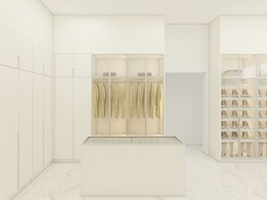 Elegante y Moderno Vestidor Independiente con Diseño Ajustable, Material de Madera Contrachapada e Iluminación Ambiental Suave - Product Image 3