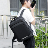 Marksman Mochila para ordenador portátil de 17 pulgadas Bolsa DE ORDENADOR DE NEGOCIOS antirrobo personalizada Puerto de carga USB Oxford impermeable Promocional de fábrica