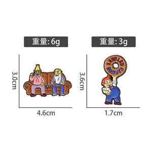 Al por mayor: Pines metálicos de dibujos animados, Pines de esmalte metálicos con temática de hadas y <span class=keywords><strong>Los</strong></span> <span class=keywords><strong>Simpson</strong></span>, Broches de anime bonitos para Halloween y Día Nacional, Pines para ropa - Product Image 6
