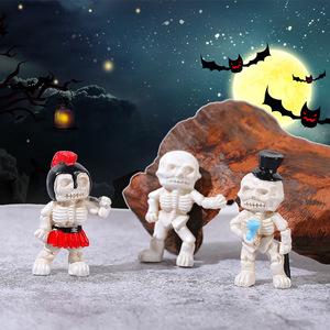 Statuette in Resina di Scheletri e Fantasmi Spaventosi e Divertenti per Halloween - Decorazioni per un'Atmosfera di Halloween - Product Image 1