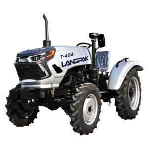 Langpak fabrika üreticisi 40Hp dört tekerlekli tarım traktör ünlü çin 4X4 çiftlik tarım ekipmanları kazıcı yükleyici