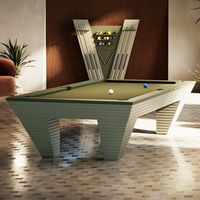 Table de billard professionnelle miniature en ardoise, pieds en bois massif, table de snooker française de 9 pieds, usage domestique et commercial en intérieur