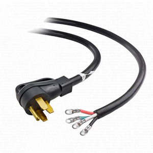 Nema <span class=keywords><strong>14</strong></span>-50P Stekker Netsnoer 125V/250V Sjtw 4c 6/8awg Kabel Met 50 Ampère Terminal Gestript Usa Generator Verlengsnoer - Product Image 3