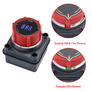 80V 300A Heavy Duty Bạc mạ đồng Pin chuyển đổi ngắt kết nối isolator với điện áp hiển thị cho ô tô RV xe - Product Image 3