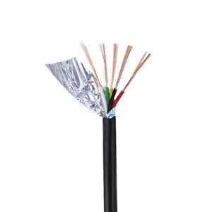 <span class=keywords><strong>Gaine</strong></span> en cuivre pur 2464 28AWG 5 noyaux avec cordon d'alimentation de signal de blindage en feuille d'aluminium - Product Image 2