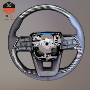 Volante de Cuero y Madera Cosido a Mano Compatible con Toyota Land Cruiser LC300, Camry, Corolla, Fortuner, Yaris, Hiace, <span class=keywords><strong>Supra</strong></span> - Product Image 3