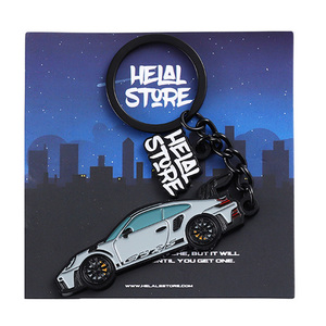 Nhà Sản Xuất Tùy Chỉnh <span class=keywords><strong>Keyring</strong></span> Cao Detaileds Men Móc Chìa Khóa Kim Loại Kẽm Hợp Kim 3D Thời Trang Mát Mẻ Xe Keychain Với Đóng Gói Thẻ - Product Image 1