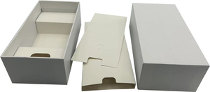 Mỏng các tông màu trắng trường hợp điện thoại với phí khe cắm, tùy chỉnh cho <span class=keywords><strong>iPhone</strong></span> 12-15 Pro Max cộng với, bán lẻ hiển thị bao bì giải pháp - Product Image 5