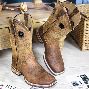 <span class=keywords><strong>Bottes</strong></span> de cowboy Goodyear Welted de créateur, grandes tailles, <span class=keywords><strong>bottes</strong></span> western montantes pour hommes, en cuir véritable, confortables, pour la ferme et le désert - Product Image 2