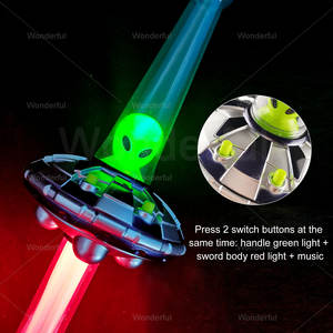 Épée lumineuse de <span class=keywords><strong>sabre</strong></span> <span class=keywords><strong>laser</strong></span> de 26 pouces, épée en plastique électronique lumineuse et clignotante pour garçons, pour les décorations ou les cadeaux de fête de Noël - Product Image 5