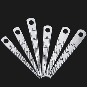 0-70mm Inside Caliper Gap Gauge d'alésage Jauge de pente Wedge Ruler Feeler Cone Clearance Ruler Double Side Scale - Product Image 5
