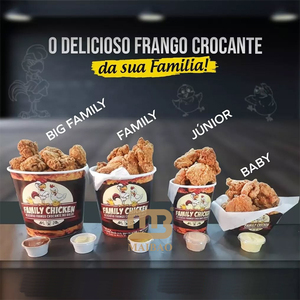Personnalisé à emporter emballage alimentaire rapide poulet frit famille seau frites Burger poulet aile pépites papier bol tasse - Product Image 6