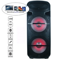 Sistema de Sonido DJ/PA de 3000W con Dos Subwoofers de 15 Pulgadas, JPS D2615W/Micrófono, Control Remoto, TWS, LED, FM, AUX, RCA, ECHO, Bocina Parlante