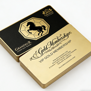 Muestras Gratis + Diseño Personalizado de Lujo, Tarjetas de Visita de Acero Inoxidable 304 Chapadas en Oro, Cortadas con Láser, Impresas con Serigrafía, Acabado Mate - Product Image 5