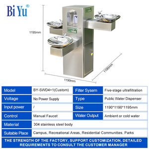 Évier en acier inoxydable pour <span class=keywords><strong>fontaine</strong></span> d'eau potable extérieure publique purificateur d'eau extérieur et distributeur d'eau potable de parc de filtre - Product Image 4