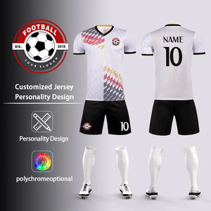 Di alta qualità abbigliamento da calcio da uomo Logo personalizzato t-shirt da calcio traspirante tuta sportiva di alta qualità per la corsa Top-of-the-Line - Product Image 2