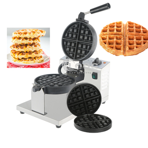 Plaques interchangeables Machine à gaufres électrique commerciale <span class=keywords><strong>Gaufrier</strong></span> rond <span class=keywords><strong>Gaufrier</strong></span> belge <span class=keywords><strong>rotatif</strong></span> <span class=keywords><strong>multifonction</strong></span> - Product Image 1