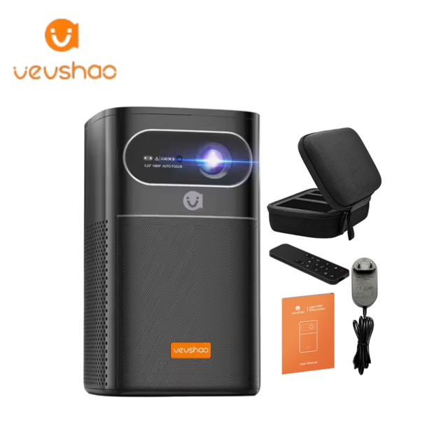 VEVSHAO Smallest Pocket Smart View Projector V30 Outdoor LED Mini Portable Android OS 400 Lumens 3D Support for Home Theater